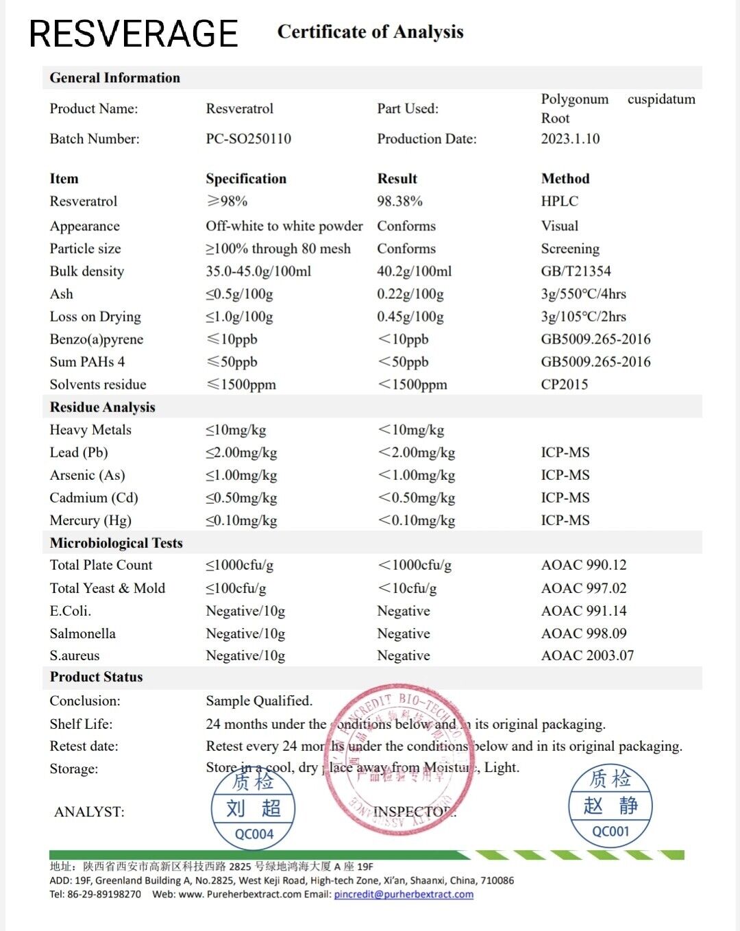 30g ORGANIC NATURAL RESVERATROL POWDER CERTIFIED 99% PURE!🧬 NMN Accelerator!