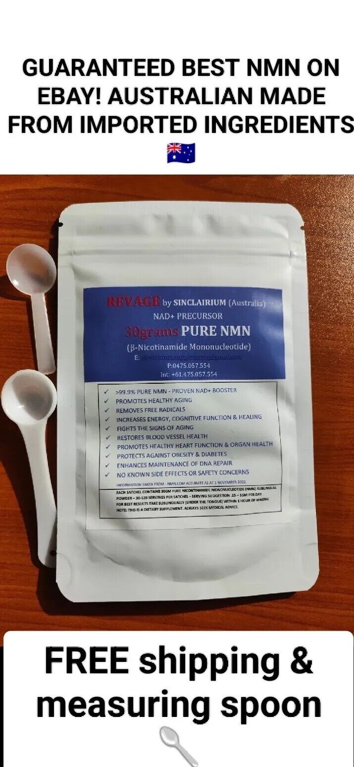 30g NMN HIGHEST PURITY 99.9%💪 NICOTINOMIDE MONONUCLEOTIDE NAD+ BOOSTER🦘