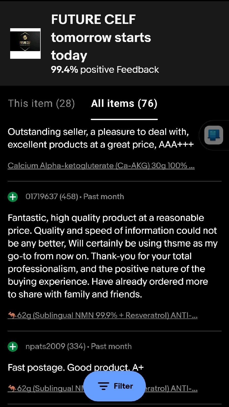 🦘60g (Sublingual NMN 99.9% + Resveratrol) ANTI-AGING COMBO Best ALLROUND NAD+⬆️