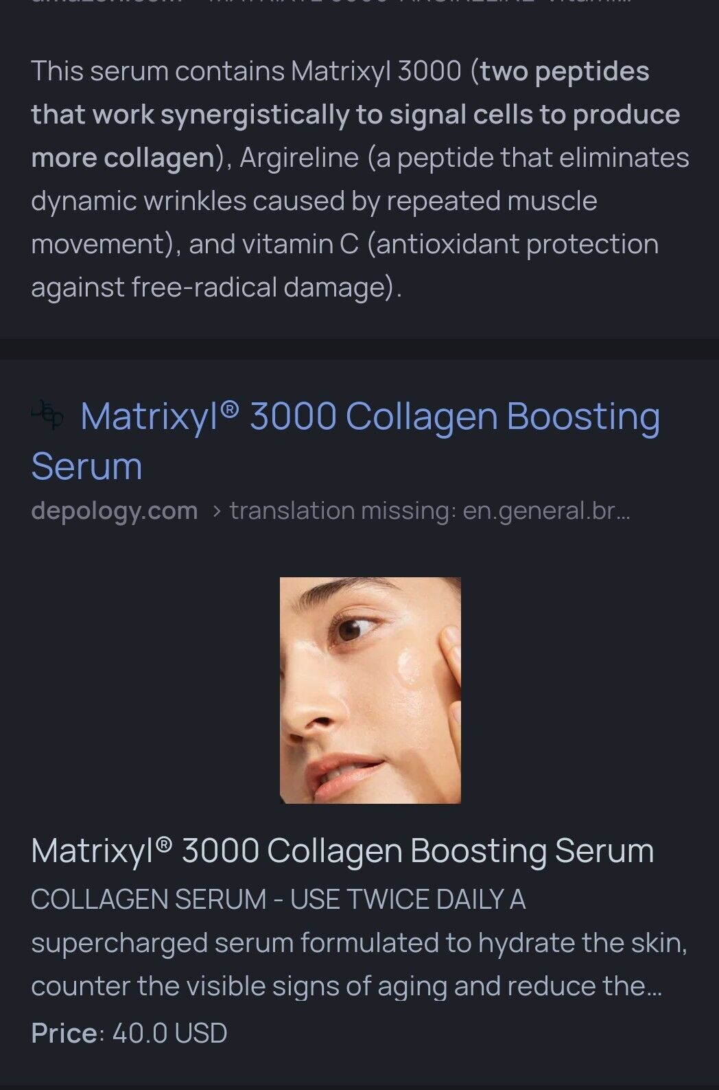 Extra-Ordinary Argireline Solution 20% WITH HYALURONIC ACID & MATRIXYL3000 30ml❤