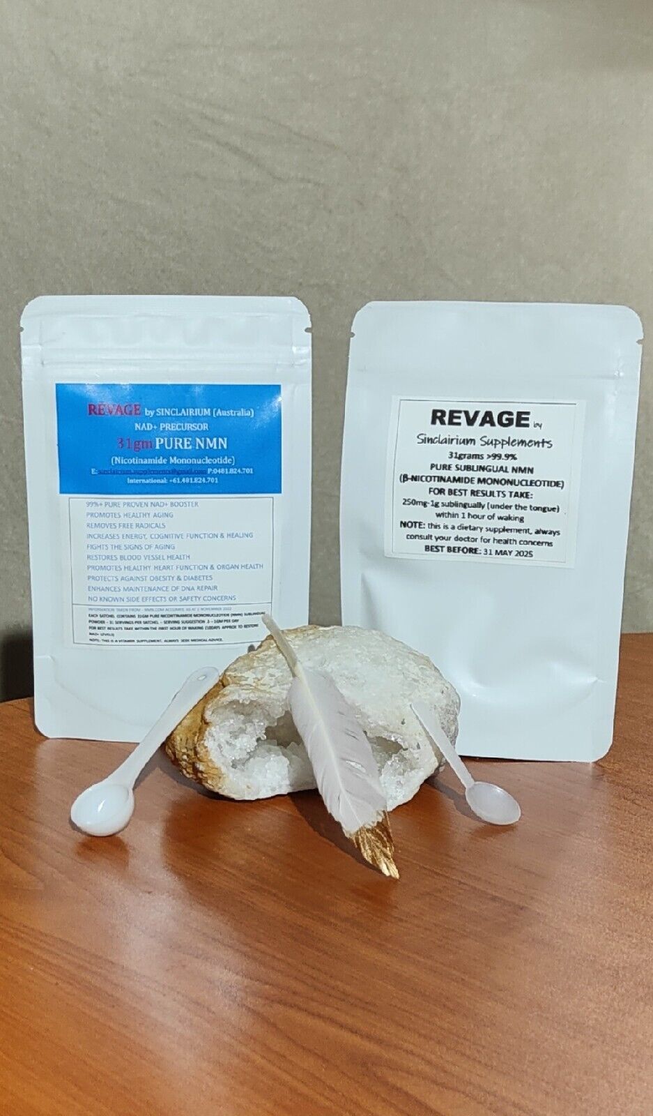 🦘60g (Sublingual NMN 99.9% + Resveratrol) ANTI-AGING COMBO Best ALLROUND NAD+⬆️