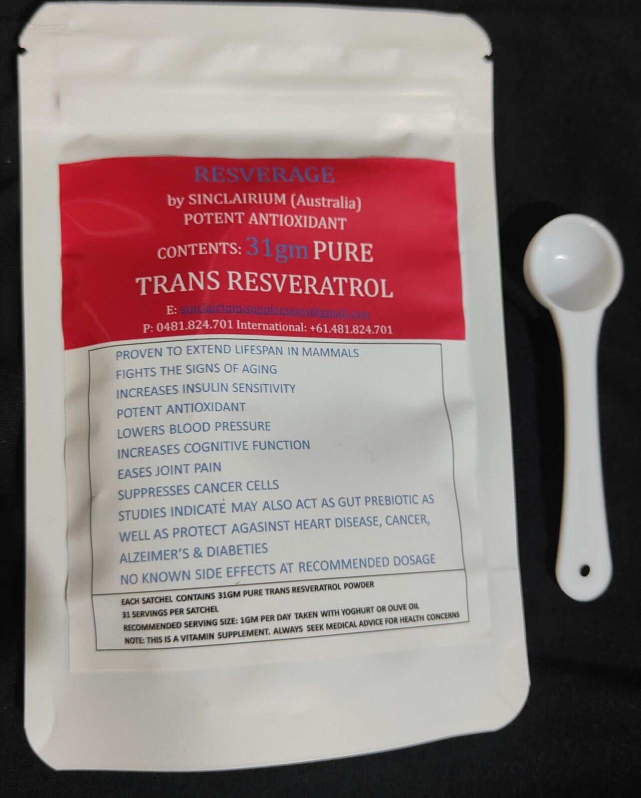 🦘60g (Sublingual NMN 99.9% + Resveratrol) ANTI-AGING COMBO Best ALLROUND NAD+⬆️