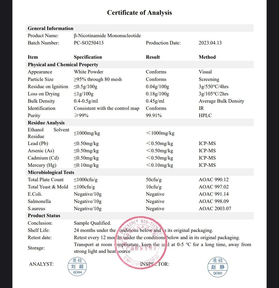 30g NMN HIGHEST PURITY 99.9%💪 NICOTINOMIDE MONONUCLEOTIDE NAD+ BOOSTER🦘